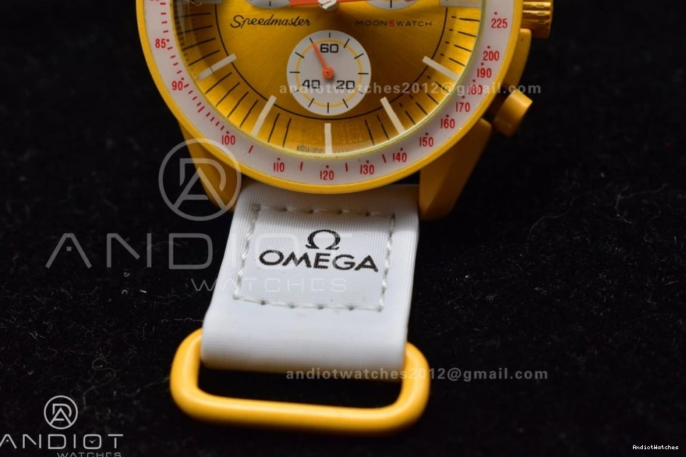 Attractive Quartz Moonwatch Nylon Bioceramic Omega to Swatch the 1185 on Mission Sun Strap x 0928